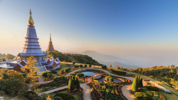 Panoramic view from Doi Inthanon